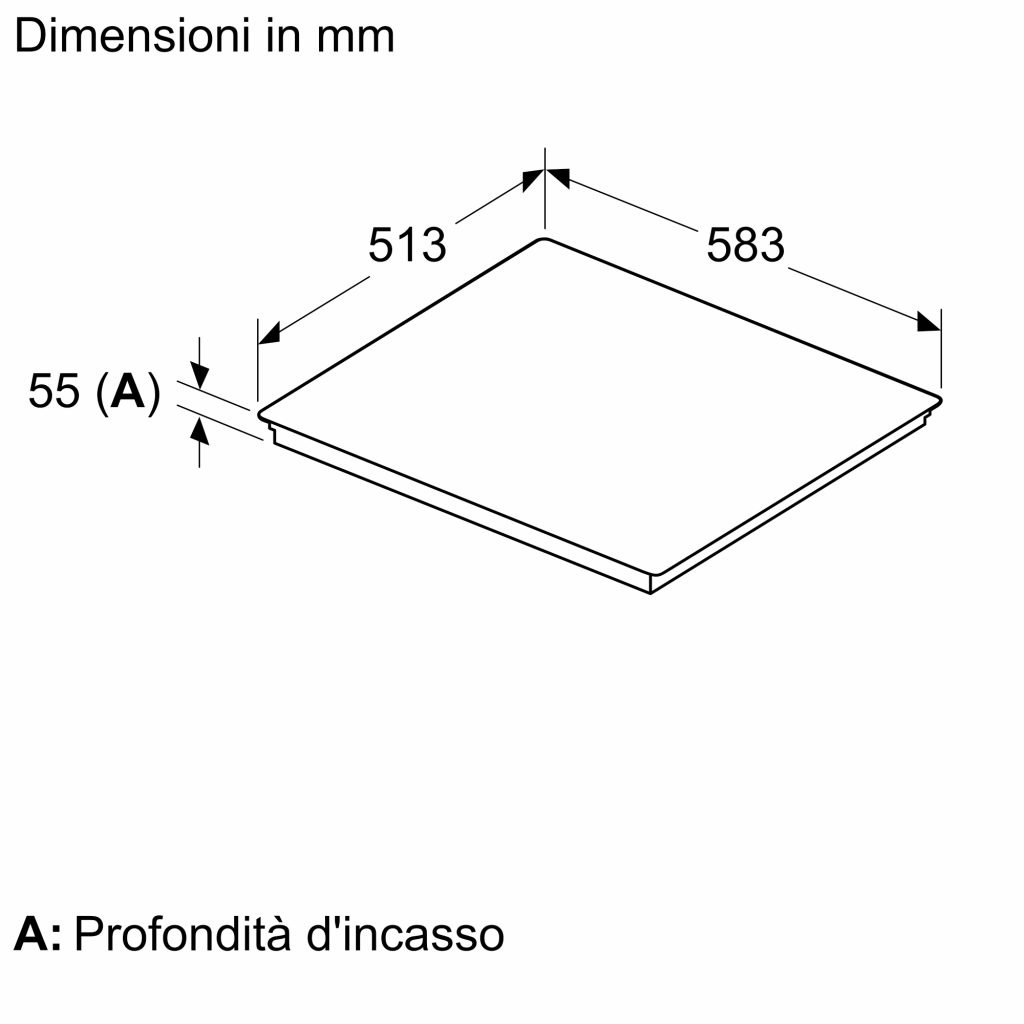 Bosch Serie 6 PVS645HB1E Piano cottura a induzione 60 cm CombInduction Nero