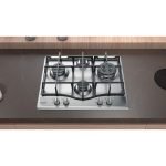 Hotpoint Ariston Piano cottura a gas PCN 641 T/IX/HAR
