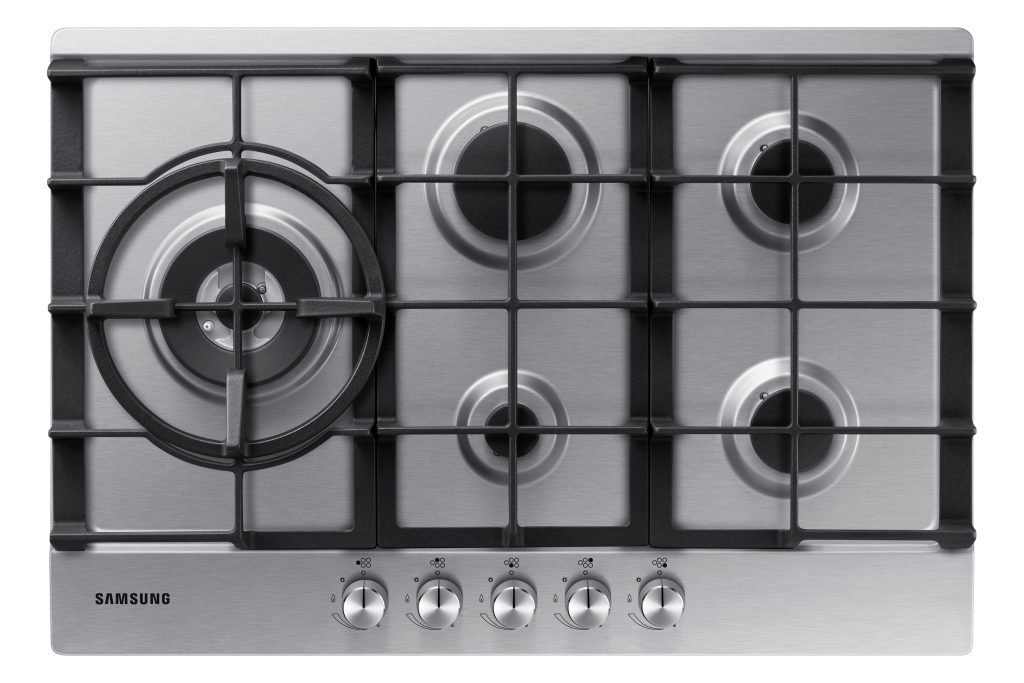 Samsung NA75J3030AS Piano cottura a gas 75cm 5 bruciatori, Inox