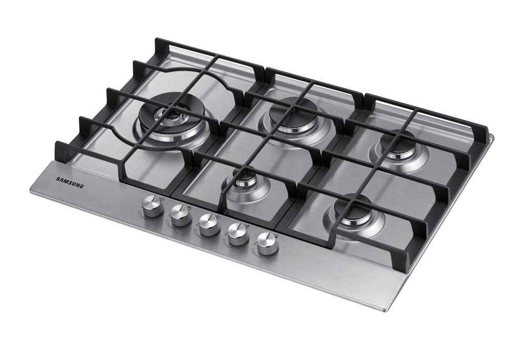 Samsung NA75J3030AS Piano cottura a gas 75cm 5 bruciatori, Inox