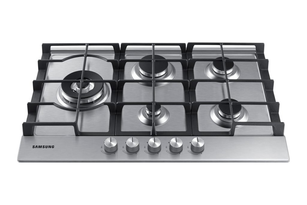 Samsung NA75J3030AS Piano cottura a gas 75cm 5 bruciatori, Inox