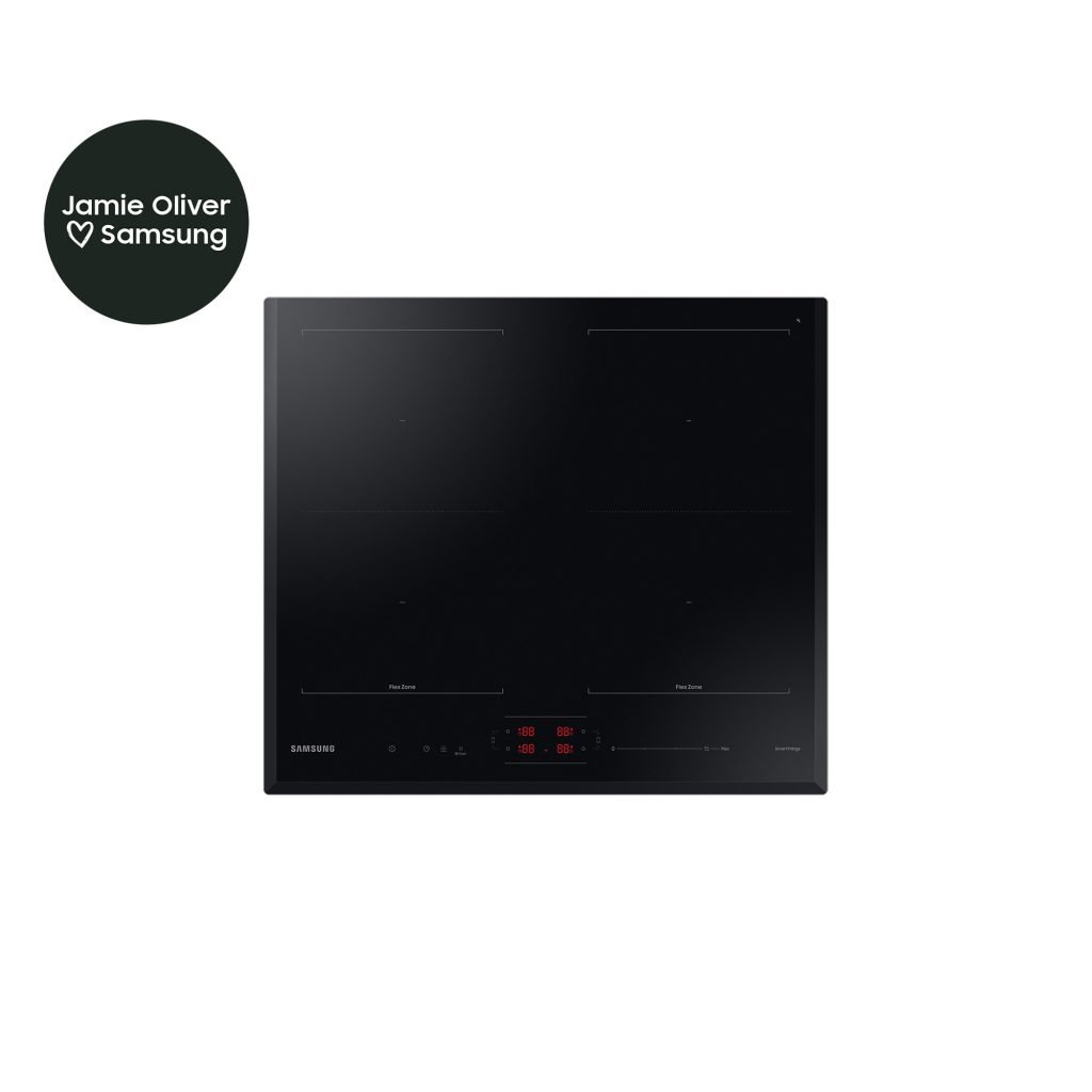 Samsung NZ64B5066KK Piano cottura a induzione 60cm Slim Fit Doppia Flex Zone 4 zone cottura Limitatore di potenza WiFi