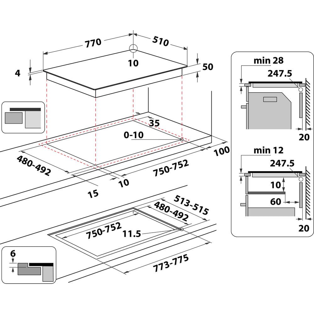 Whirlpool Piano Cottura Induzione WL B2977 NE