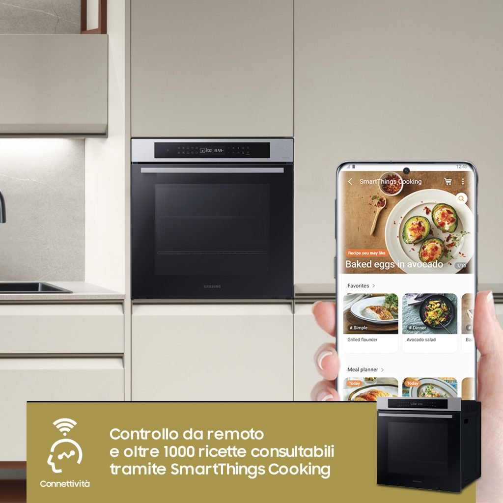 Samsung NV7B4040VBS Forno ad incasso Multifunzione Serie 4 76 L A+ Inox