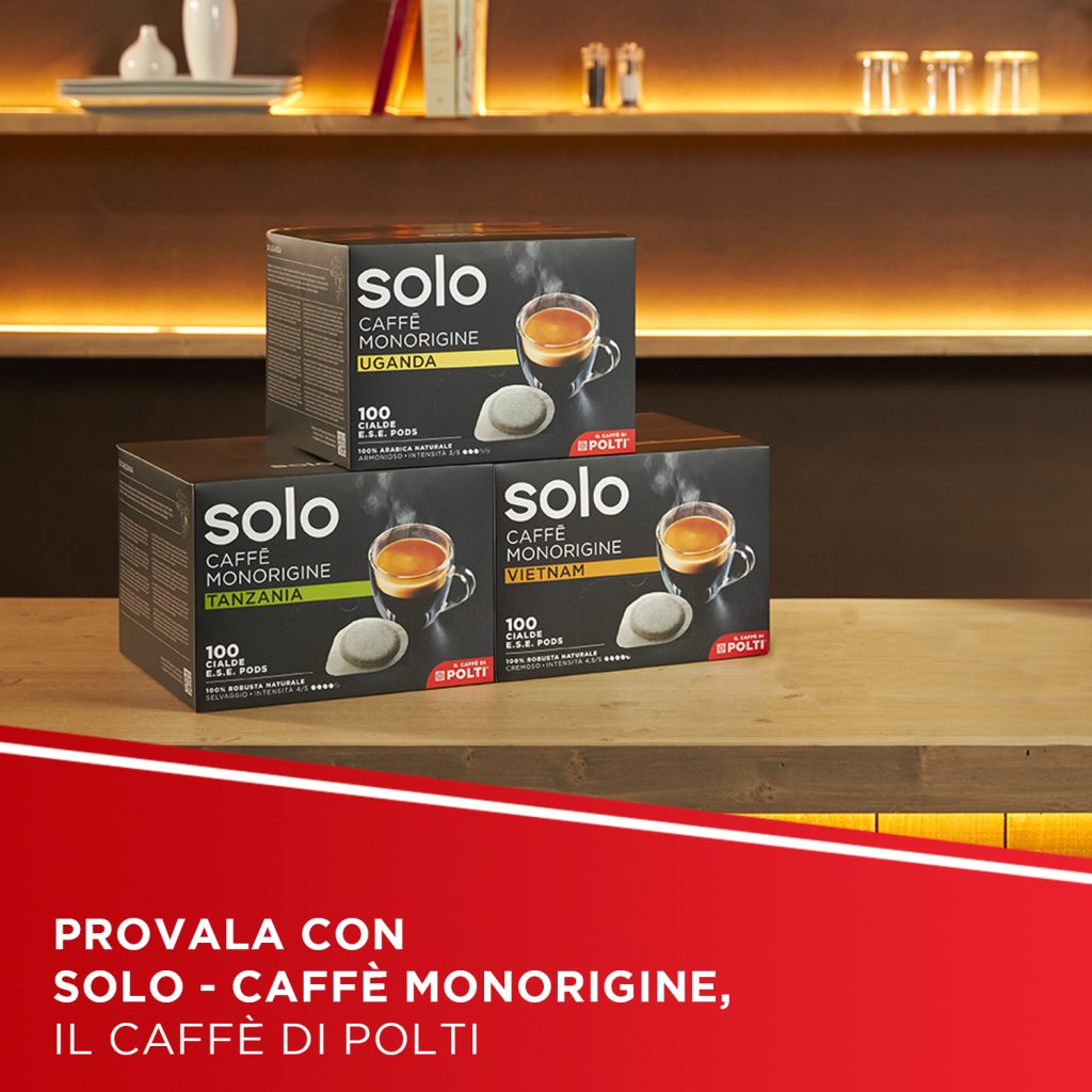 Polti Coffea S15G, macchina da caffè a cialde E.S.E. da 44 m con espulsione automatica delle cialde nell'apposito cassetto, serbatoio removibile da 0,85 l