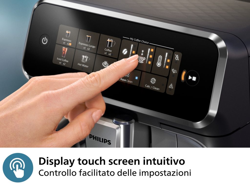 Philips Series 3300 EP3321/40 Macchina caffè automatica, 5 bevande, montalatte, 1.8L, macine in ceramica