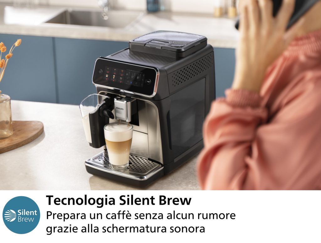 Philips Series 3300 EP3321/40 Macchina caffè automatica, 5 bevande, montalatte, 1.8L, macine in ceramica