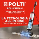 Polti RollySteam WD10, lavapavimenti che aspira, lava e igienizza con il vapore, senza detersivi