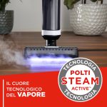 Polti RollySteam WD10, lavapavimenti che aspira, lava e igienizza con il vapore, senza detersivi