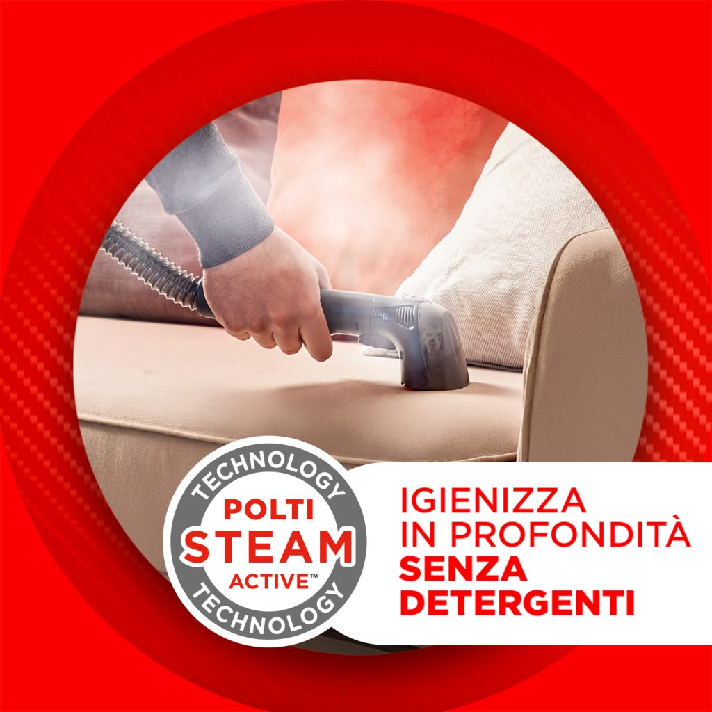 Polti StainOver SC30, lavatappeti con funzione pulitore a vapore, 4 funzioni in 1