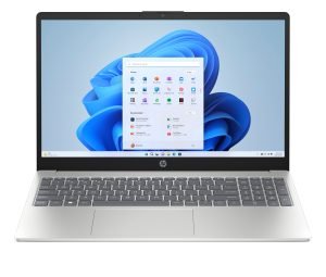 HP 15-fd1029nl Intel Core Ultra 7 155H Computer portatile 39,6 cm (15.6") Full HD 16 GB DDR5-SDRAM 512 GB SSD Wi-Fi 6 (802.11ax) Windows 11 Home AI PC Argento