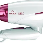 Ga.ma Phon Asciugacapelli da Viaggio Pieghevole Funzione Ionica Potenza 1600 Watt Motore DC Ultraleggero colore Bianco - GH0205 Eolic Ceramic Ion