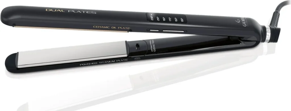 Ga.ma Piastra per Capelli in Ceramica Temperatura Massima 230°C Cavo Girevole colore Nero - GI2512