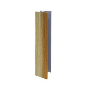 Giunzione lineare per zoccolo in PVC H 10 cm. faggio