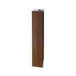 Giunzione lineare per zoccolo in PVC H 10 cm. noce scuro