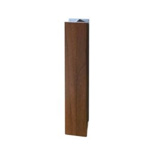 Giunzione lineare per zoccolo in PVC H 10 cm. noce scuro