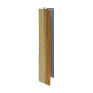 Giunzione lineare per zoccolo in PVC H 15 cm. faggio