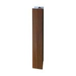Giunzione lineare per zoccolo in PVC H 15 cm. noce scuro