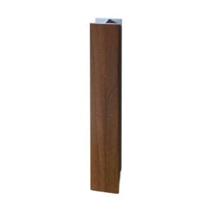 Giunzione lineare per zoccolo in PVC H 15 cm. noce scuro