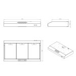 Gruppo cappa sottopensile Tornado9025 motore singolo inox Samet classe D