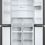 Haier Frigorifero Americano Side by Side Capacità 463 Litri Raffreddamento No Frost colore Antracite - HCR3818EWPT Cube 83 Serie 3