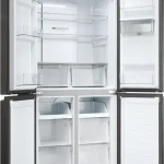 Haier Frigorifero Americano Side by Side Capacità 463 Litri Raffreddamento No Frost colore Antracite - HCR3818EWPT Cube 83 Serie 3