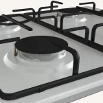 Piano Cottura 5 Fuochi Hisense a Gas da Incasso Larghezza 70 cm Griglie in Ghisa colore Inox - GM773XF