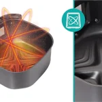 Friggitrice ad Aria Hisense Capacità 7 Litri Potenza 1800 Watt con Finestra e Controlli Touch colore Nero - HAF1900D