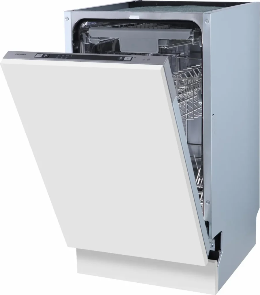 Hisense Lavastoviglie da Incasso 10 Coperti Slim Classe E Incassata a Scomparsa Totale Larghezza 45 cm - HV523E10