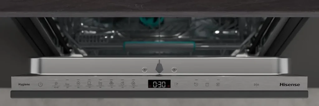 Hisense Lavastoviglie da Incasso 16 Coperti Classe A Incassata a Scomparsa Totale 60 cm Acqua Stop - HV663A65