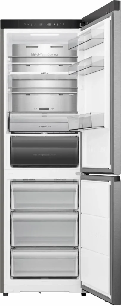 Hisense Frigorifero Combinato Capacità 330 Litri Classe energetica C Raffreddamento No Frost colore Acciaio Inox - RB3K330SAIC