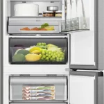Hisense Frigorifero Combinato Capacità 330 Litri Classe energetica C Raffreddamento No Frost colore Acciaio Inox - RB3K330SAIC