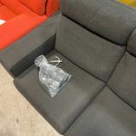 Divano con penisola reclainer in tessuto made in italy Nuovo da esposizione 2332/U