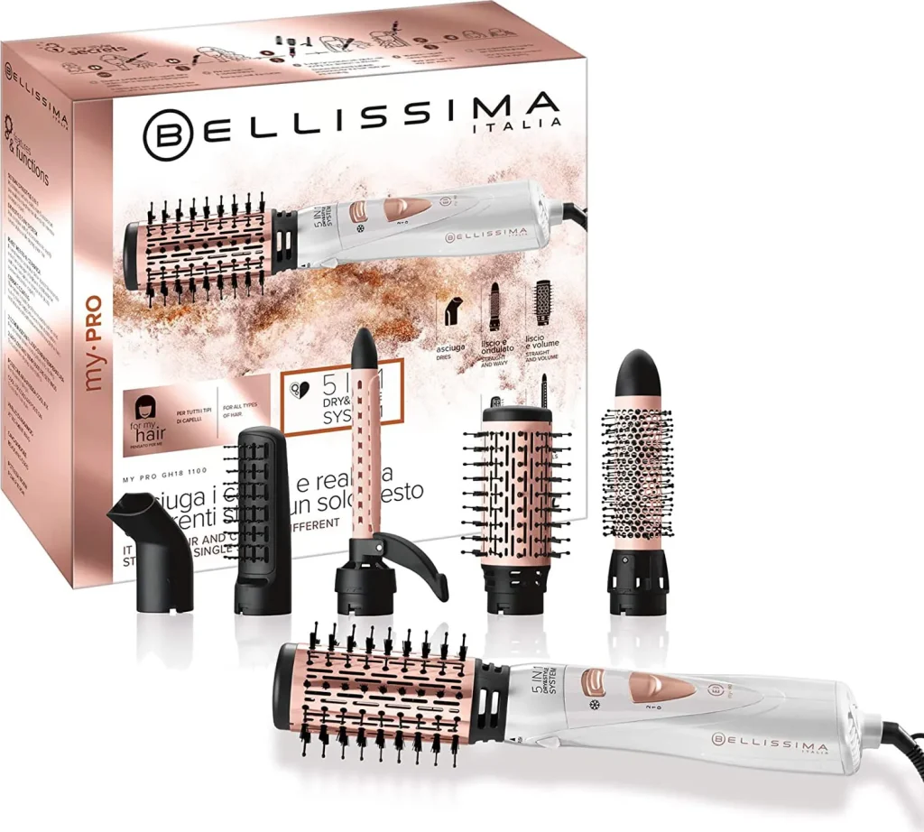 Bellissima Imetec Multy-Styler ad aria modellante in Ceramica 5 in 1 Dry&Style System 11726 GH18 1100