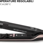 Bellissima Imetec Piastra per Capelli in Ceramica Temperatura Massima 230° colore Nero Rosa Bellissima Creativity Ion - 11875