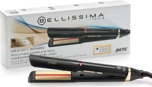 Imetec Piastra per Capelli Tecnologia Infrarossi 230 °C Cavo girevole - 11948 Bellissima Creativity Infrared