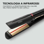 Imetec Piastra per Capelli Tecnologia Infrarossi 230 °C Cavo girevole - 11948 Bellissima Creativity Infrared