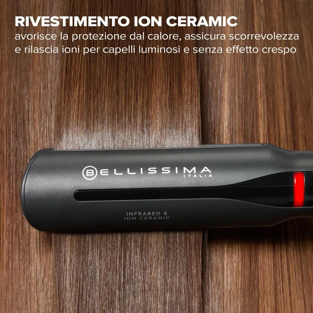 Imetec Piastra per Capelli Tecnologia Infrarossi 230 °C Cavo girevole - 11948 Bellissima Creativity Infrared