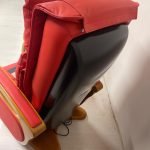 Poltrona Helios relax in ecopelle rosso Nuova da esposizione 2329/U