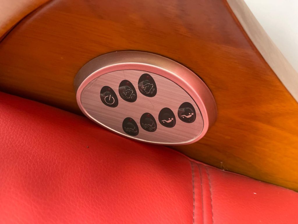 Poltrona Helios relax in ecopelle rosso Nuova da esposizione 2329/U