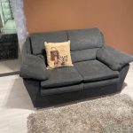 Divano 2 posti in tessuto alcantara Nuovo da esposizione 2396/U