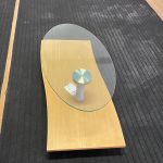 Tavolino in vetro Nuovo da esposizione 2336/U