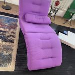 Sdraio viola in tessuto Nuovo da esposizione 2327/U