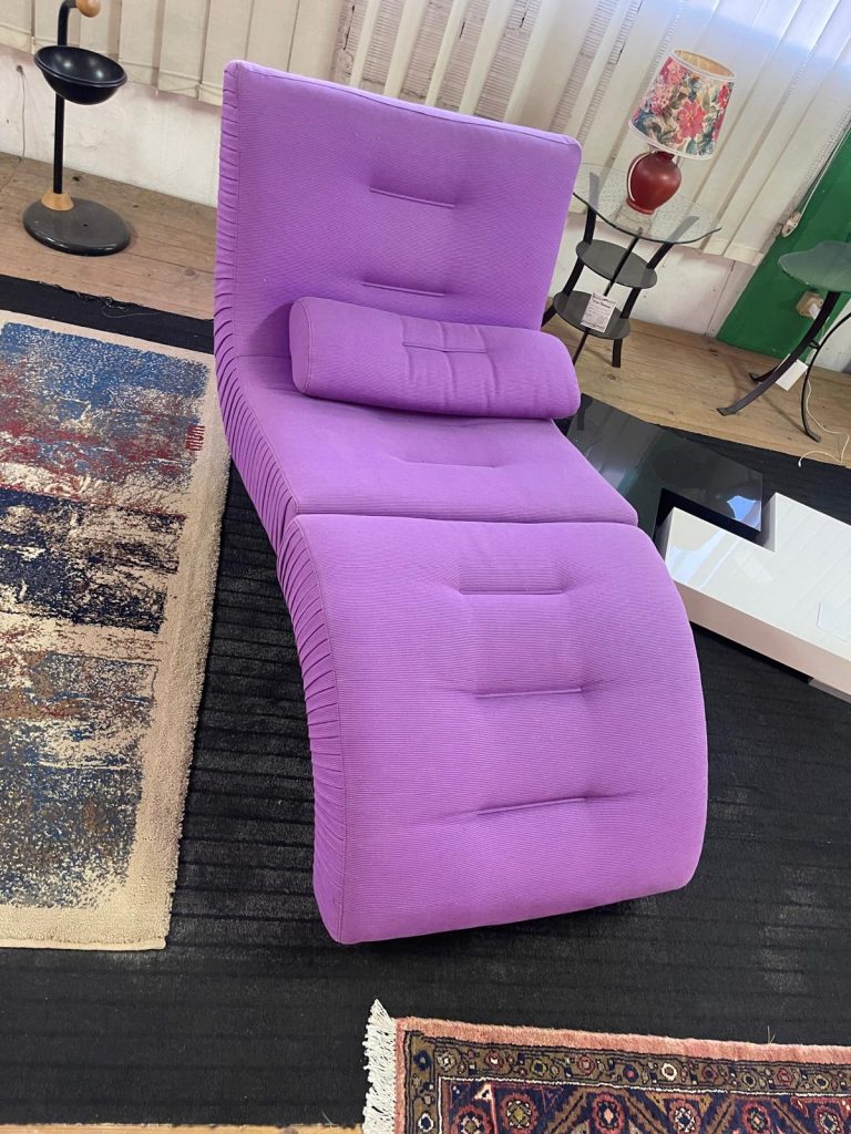 Sdraio viola in tessuto Nuovo da esposizione 2327/U