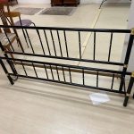 Letto matrimoniale nero in ferro battuto Nuovo da esposizione 2343/U