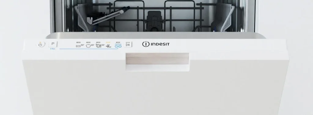 Lavastoviglie da Incasso Indesit 45 cm Slim 10 Coperti Incassata a Scomparsa Totale Push&Go - IN2IKE107