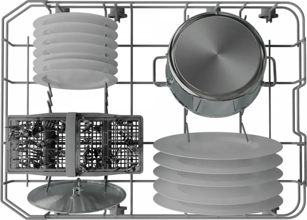 Lavastoviglie da Incasso Indesit 45 cm Slim 10 Coperti Incassata a Scomparsa Totale Push&Go - IN2IKE107