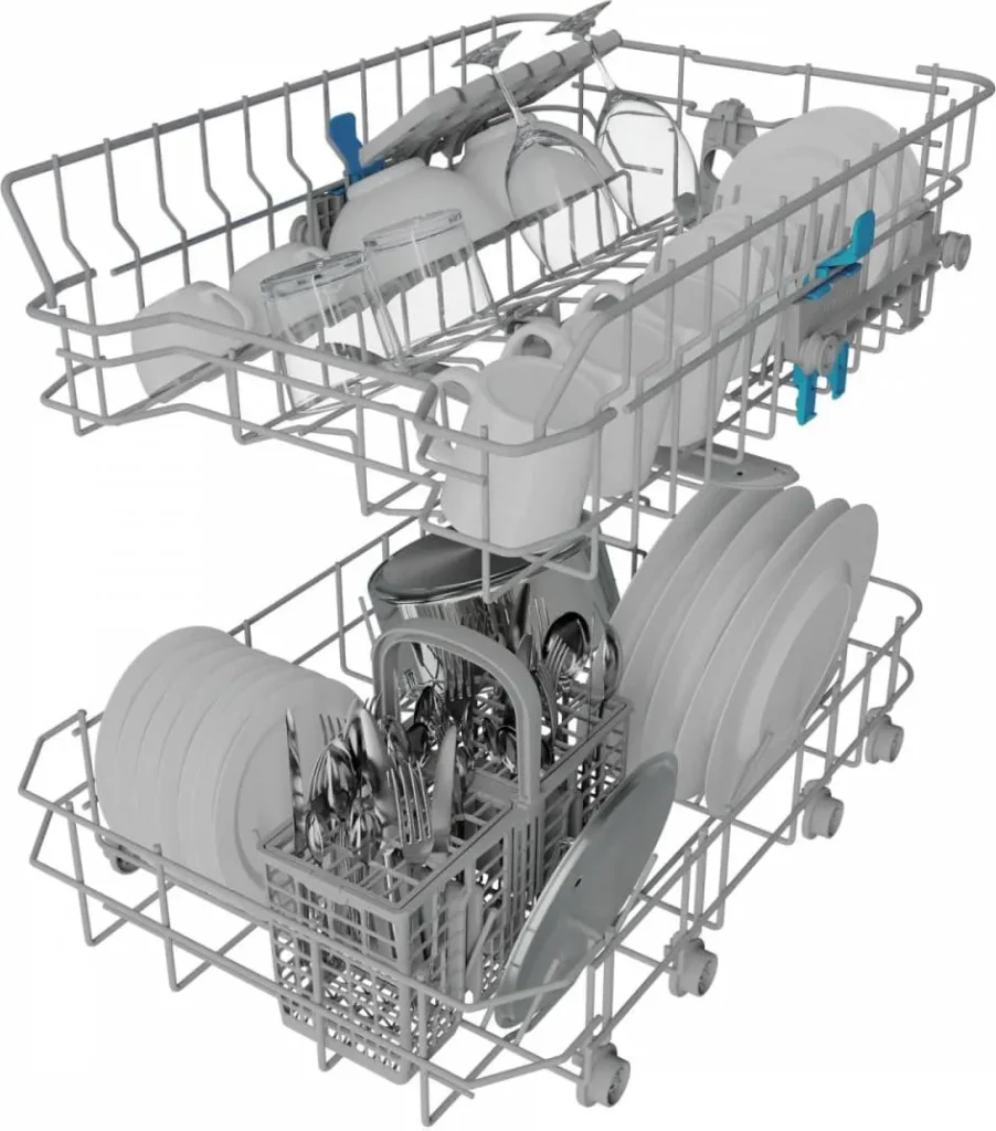 Lavastoviglie da Incasso Indesit 45 cm Slim 10 Coperti Incassata a Scomparsa Totale Push&Go - IN2IKE107