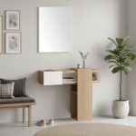 Ingresso Efes rovere bianco con specchio