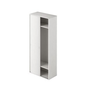 Ingresso modulo da 90 H.212 ante scorrevoli con appendiabiti colore bianco frassinato
